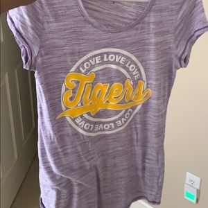 Cute purple and white tee